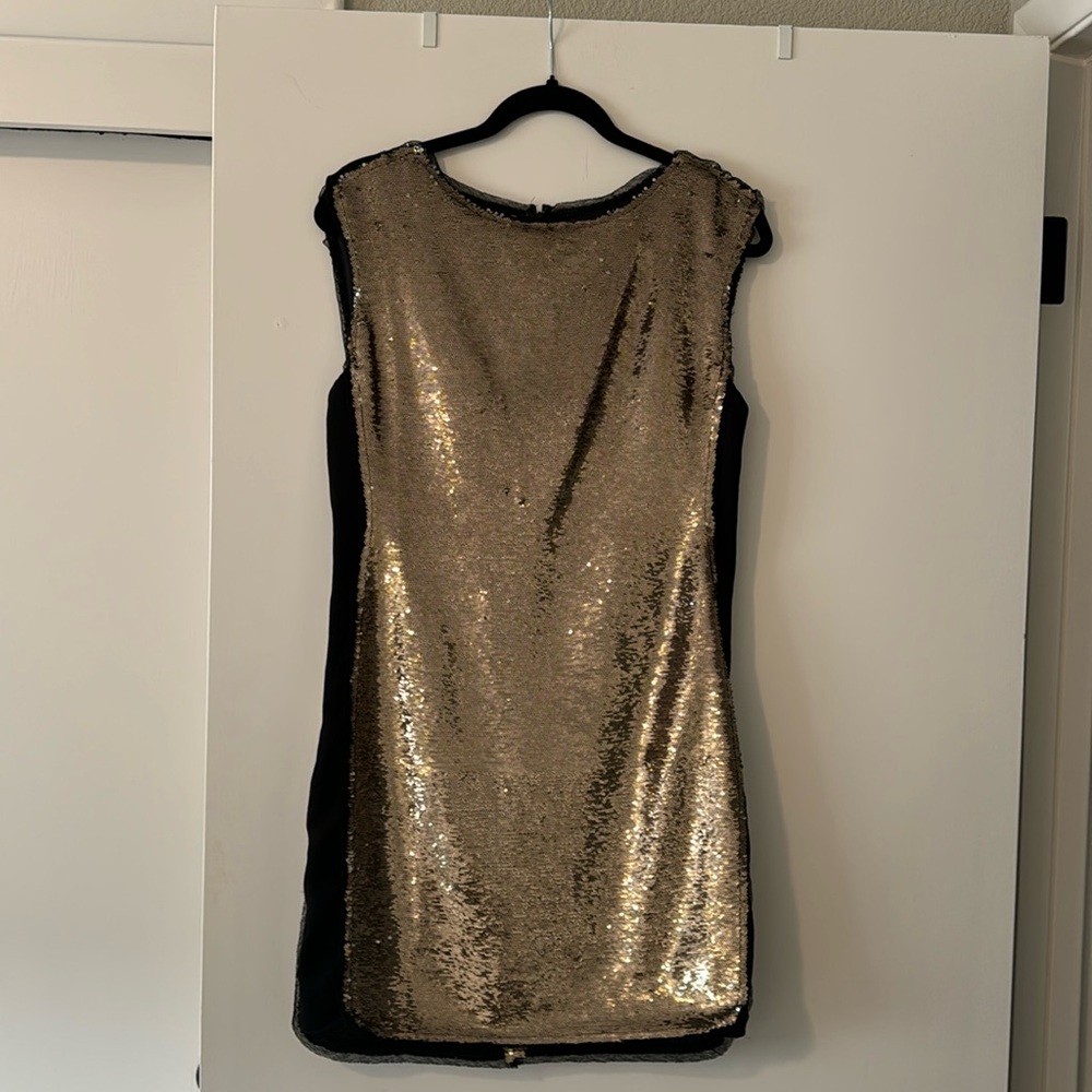 Rebecca Taylor Gold Sequined Dress, size 4